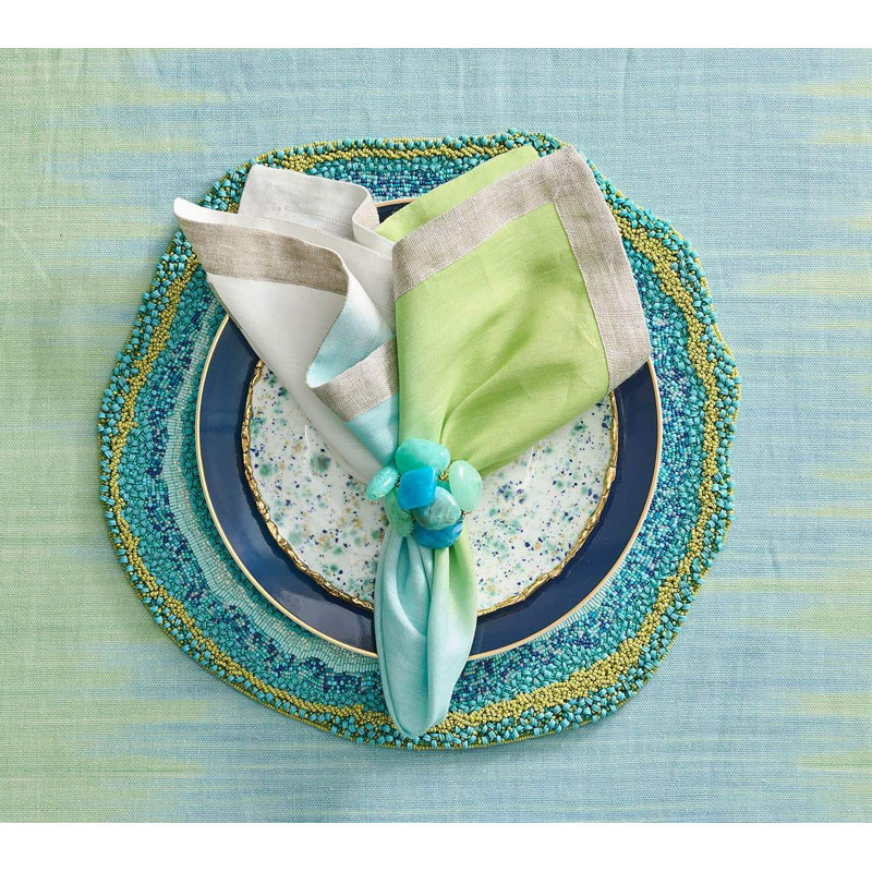 Sea Stone Napkin Ring, Pink