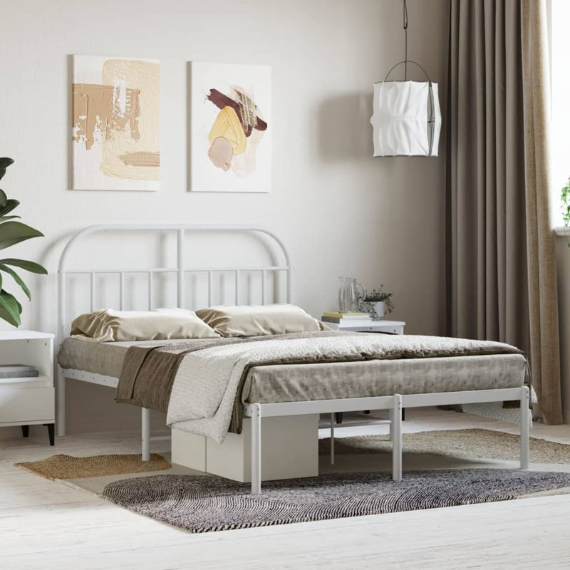 Hosby Bed, Small Double (4'), White