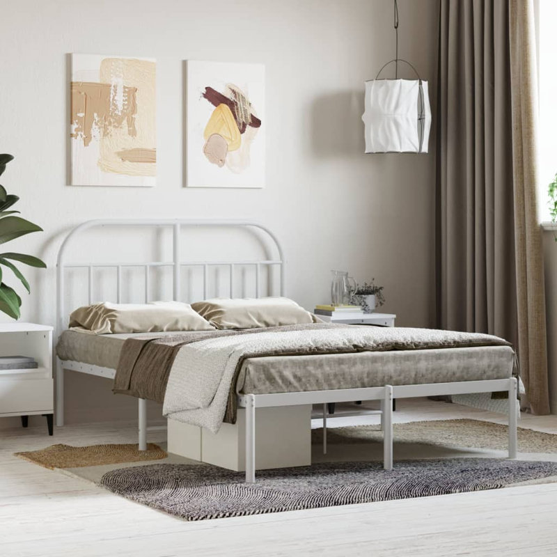 Hosby Bed, Small Double (4'), White