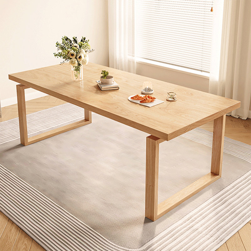 Table de salle à manger Burlywood, H 29,53 po x L 55,12 po x l 27,56 po