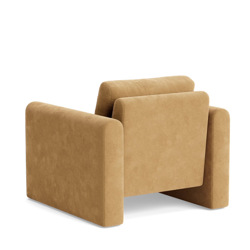 Knox Accent Chair, Performance Velvet - Nutmeg