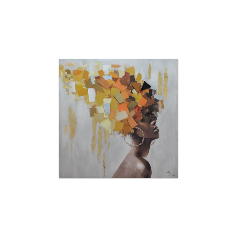 Goddess of Fall Hand -Painted Acrylic Painting