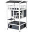 Maison de chat en bois pour l'extérieur, abri pour chat, chaton avec toit en asphalte-115203765