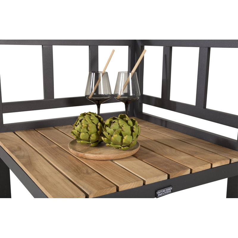 Anoki Rectangular Metal Outdoor Dining Table , 60cm cm W 60cm cm D