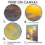 «Lonely Tree Abstract Horizon Glorious Evening Tide» - art mural coucher de soleil-309637386-309637394