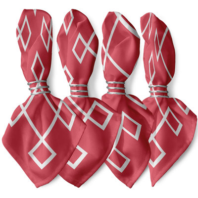 Lagos Polyester Geometric Square Napkin