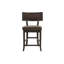 Chaise d'appoint en tissu en noyer