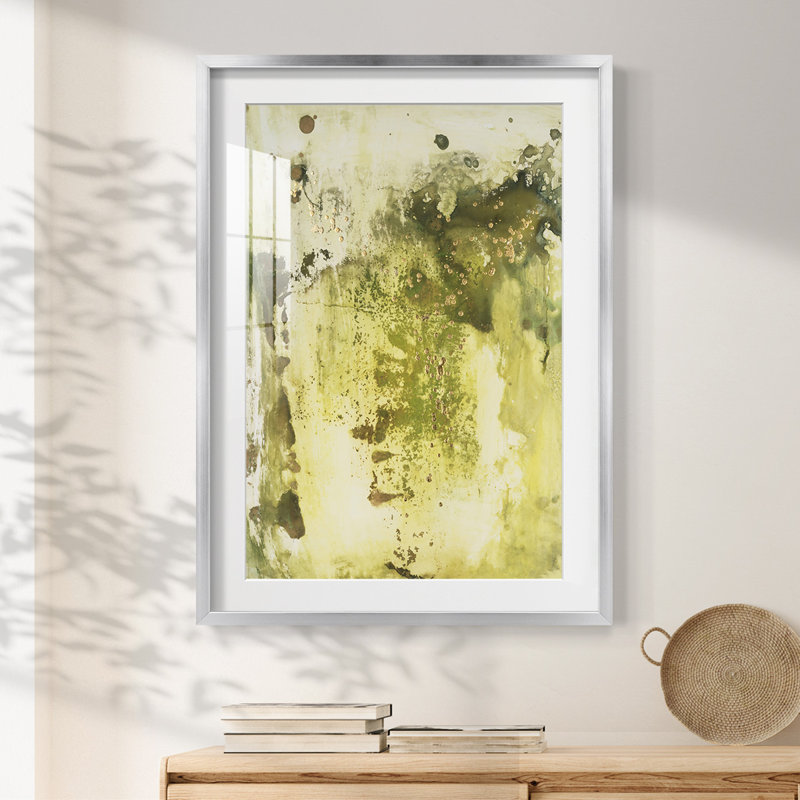 Canyon Diptych I - impression encadrée, H 28,5 po x l 20,5 po, Argent argent
