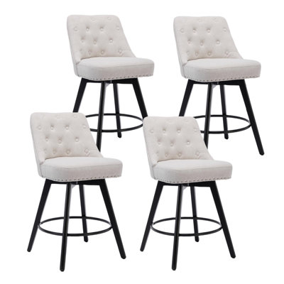 Swivel Counter Stool with Metal Frame