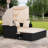 Oceanus 65'' Wide Straight Steel Patio Daybed with Cushions-994751541