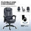 Fauteuil de bureau de massage à haut dossier, fauteuil de bureau à massage vibrant, avec support lombaire, repose-pieds-1061374875