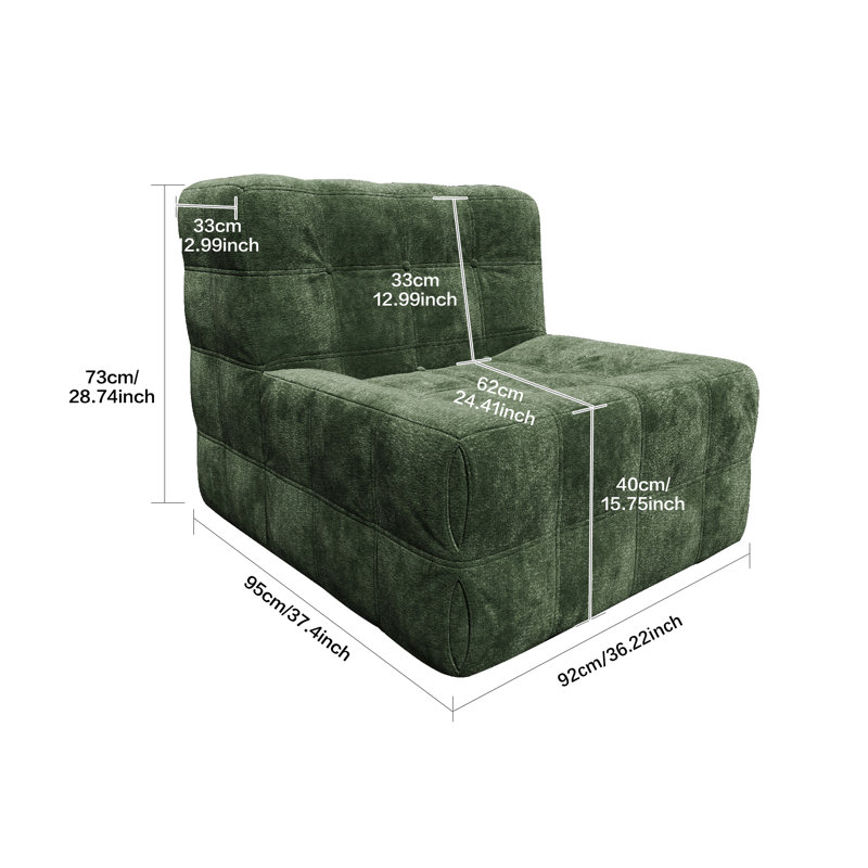 Emerald Green Velvet Waffle Couch, Deep Seat Compact Sofa With Compression Technology, Luxurious Tufted Loveseat For Living Room