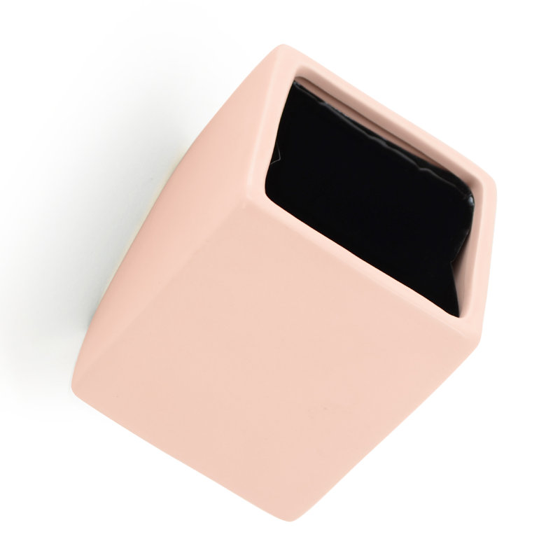 Pot de fleurs mural cube Eakin, corail