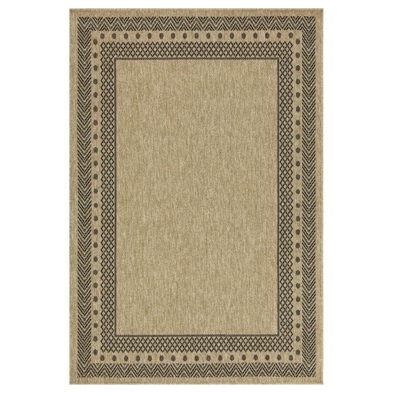 Tapis 5 pi 3 po x 7 pi 3 po - Teinture de polypropylène de la collection Earth convenant aux endroits très passants 7,25 po intérieur extérieur