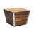 Cavorn Tapered Square Brown Planter Bucket-1937800478