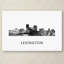 « lexington kentucky horizon wb-bw » par marlene watson, impression sur toile tendue-19538766