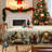 Machine-washable polyester tablecloth for Christmas party decorations-2091066983