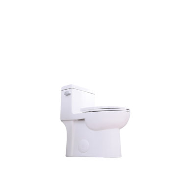 Toilette 1,28 po, siège allongé à économie d'eau, siège à hauteur confortable, chasse d'eau à fermeture en douceur 1000 grammes, blanc brillant 003S, conception confortable fixée au sol pour salle de bain, installation