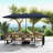 Wyarno 156'' x 79'' Rectangular Lighted Market Umbrella-98722842
