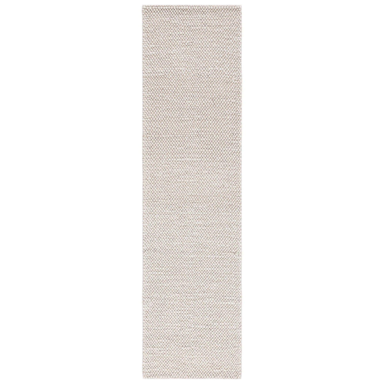 Danie Gray Ivory Hand-Woven Rug, Runner 2'3" x 15'