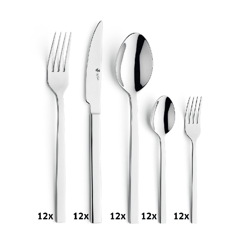 60-Piece 18/10 Stainless Steel Cutlery Set for 12 People