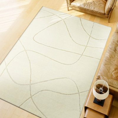Hand Knotted Abstract Indoor Rug