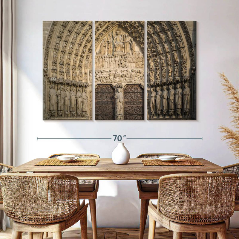 Lilie Inside Notre Dame De Paris, 42" H x 65" W