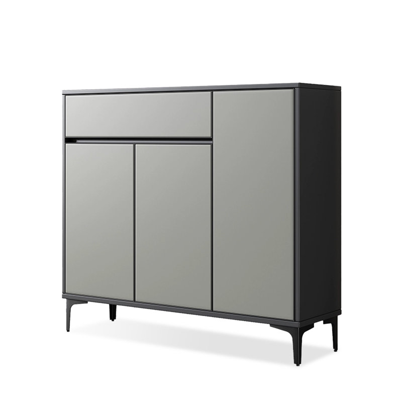 Gray Metal Shoe Storage
