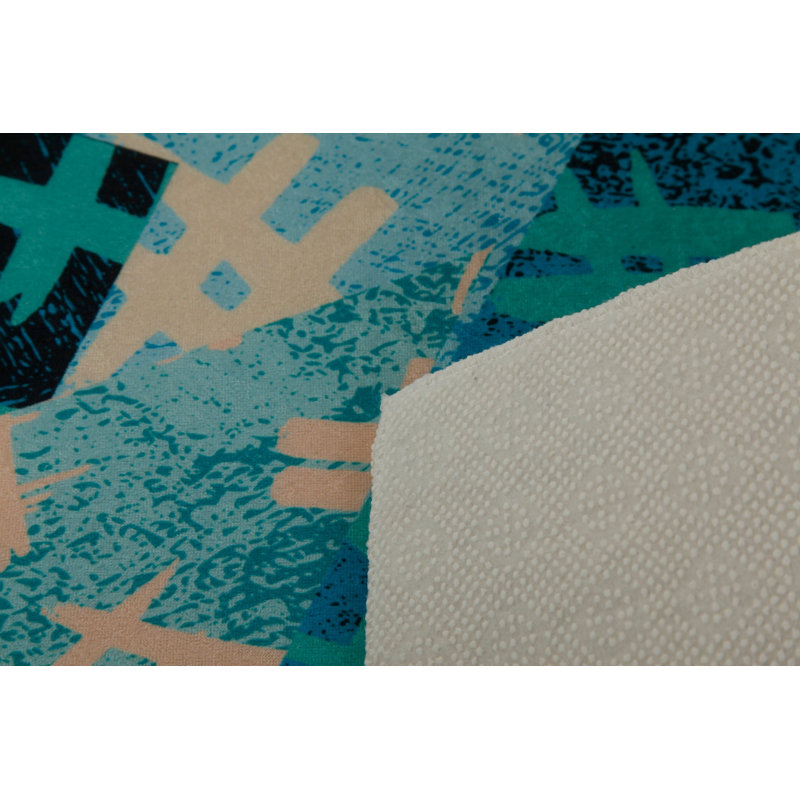 Premium Hall Carpet, 3.3 x 6.6 Feet, 100% Polyester, 0.3 in Pile Height | Antibacterial, Non-Slip Underside, Machine Washable | Elegant 3D Digital Print Design, Perfect for Entryways & Living Rooms