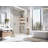 Shower Faucet With Storage Rack 8Inch Rain Shower Head Shower Decoration Kit With Single Spray Shower Head Shower Faucet Set Complete Brushed Nickel