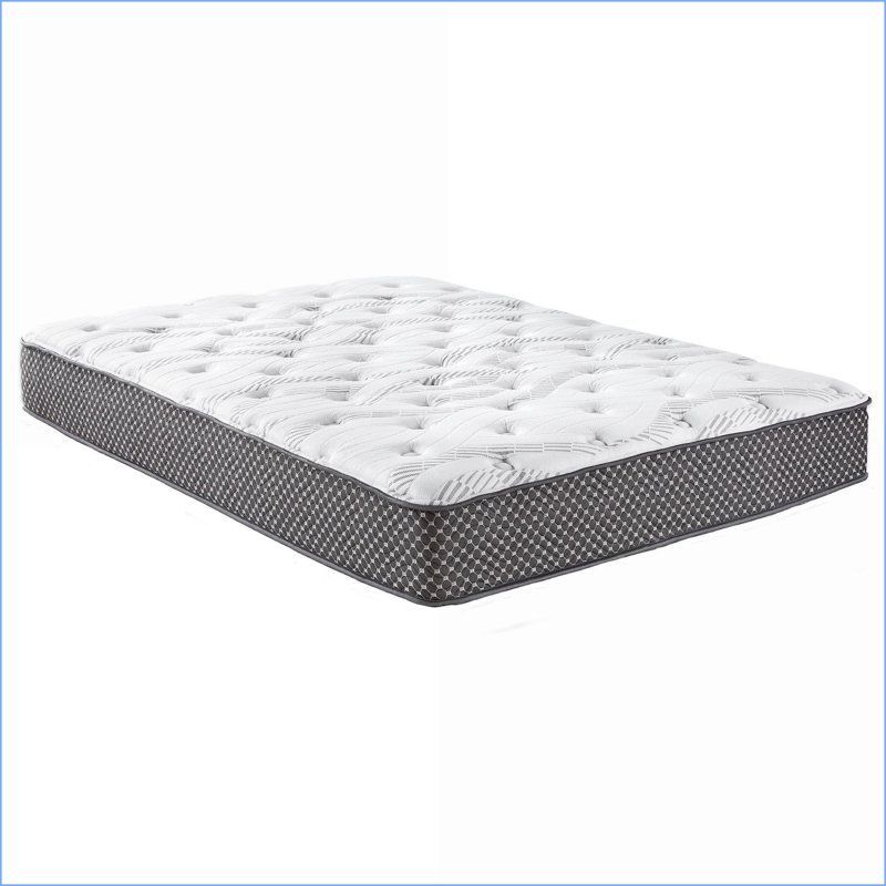 Matelas Matelas mi-ferme hybride matelassé de 10 po | Mousse et ressort | Noir / blanc
2Déscription: améliorez votre