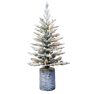 Lighted Artificial Fir Christmas Tree