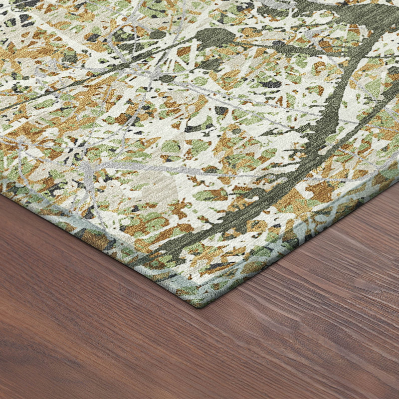 Machine Washable Indoor/Outdoor Jozwiak ACN2389 Abstract Rug, Rectangle 8' x 10'