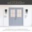 Applique murale d'extérieur 14 "avec verre transparent 14" DarkSky-115680842-115680840