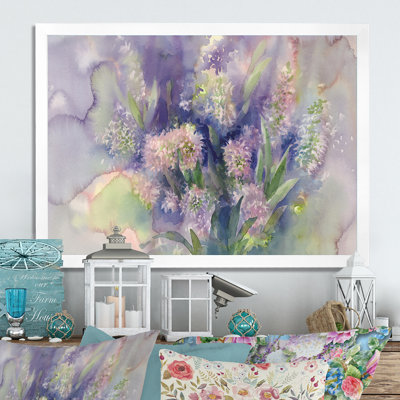 «Rose Hyacinth On Rainy Day», reproduction sur toile