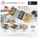 Pietra Stylish Waterton Composite Dual Mount 30” Double-bowl Workstation Kitchen Sink