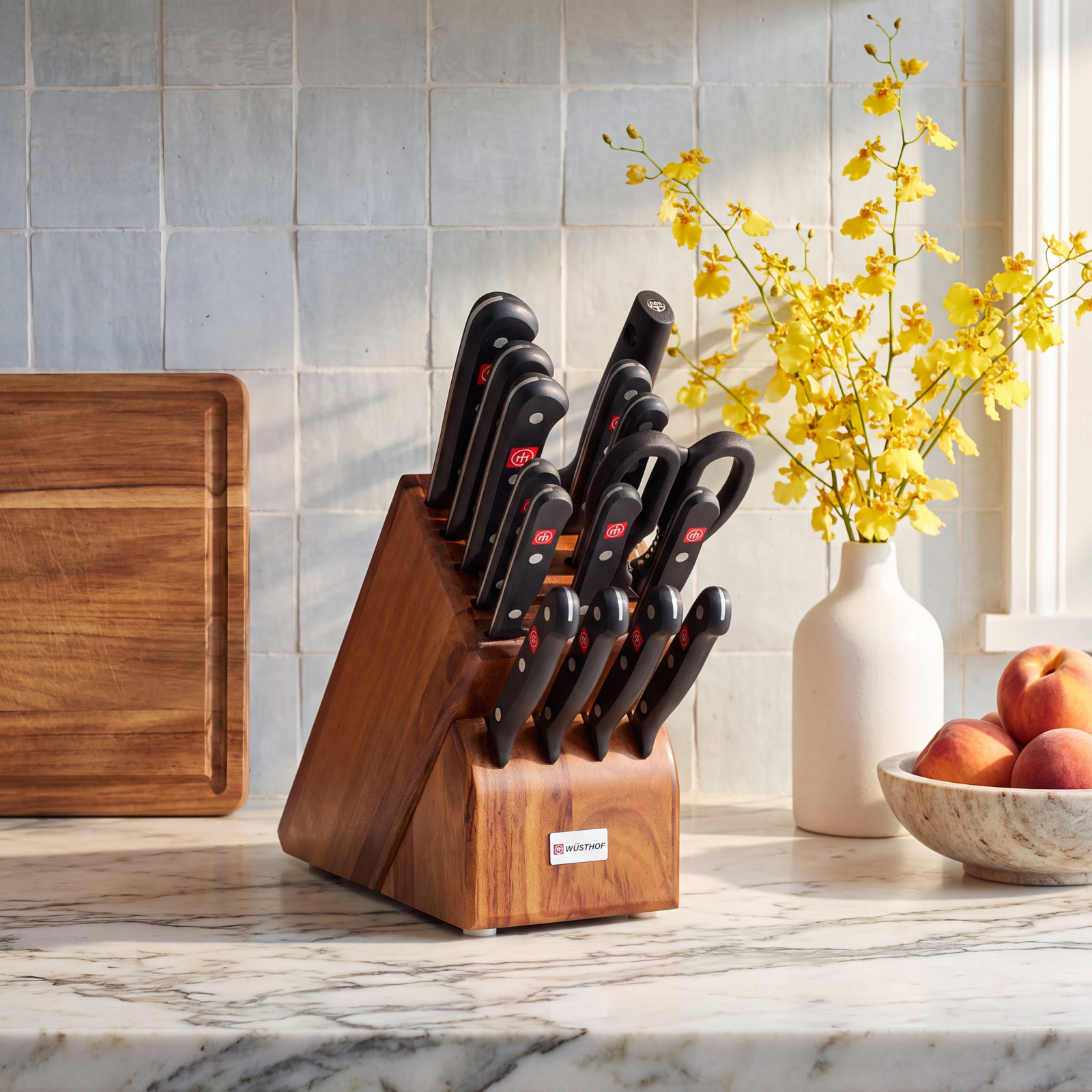 Wusthof 16-Piece Knife Block Set, Acacia