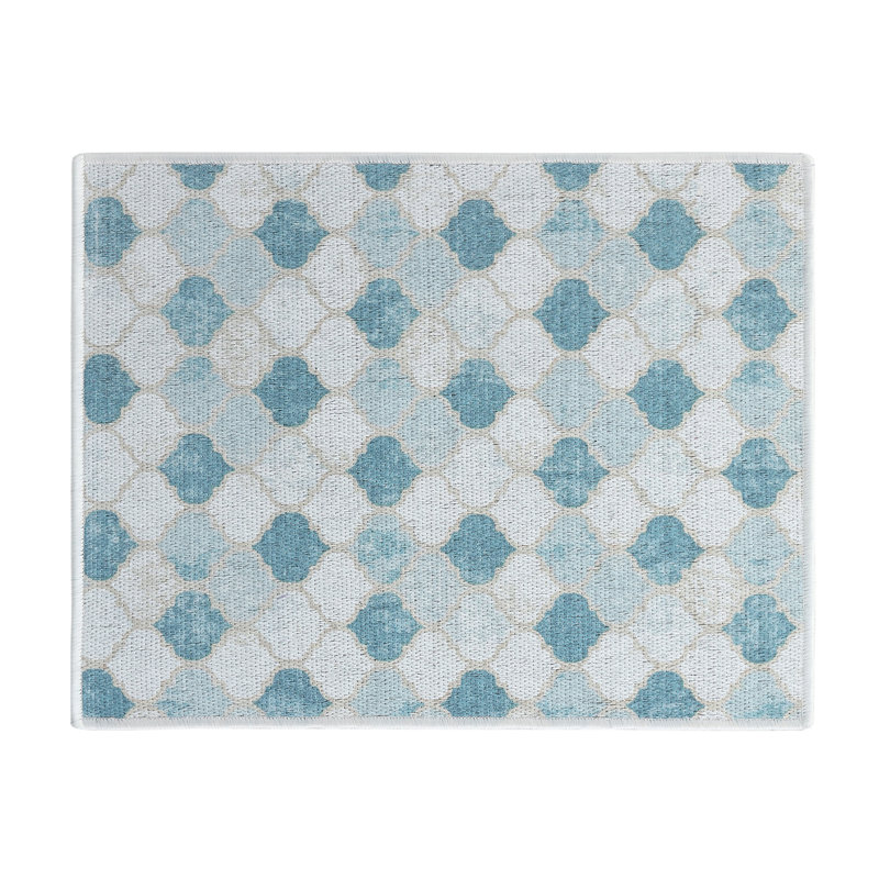 Tapis de séchage super absorbant, Beige/bleu