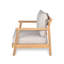 Ensemble de conversation pour patio en bois d'acacia