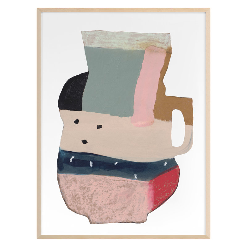 «Vessel 1» par Katie Straus - impression d'un seul cadre, Cadre érable, H 27 po x l 20 po x P 2 po