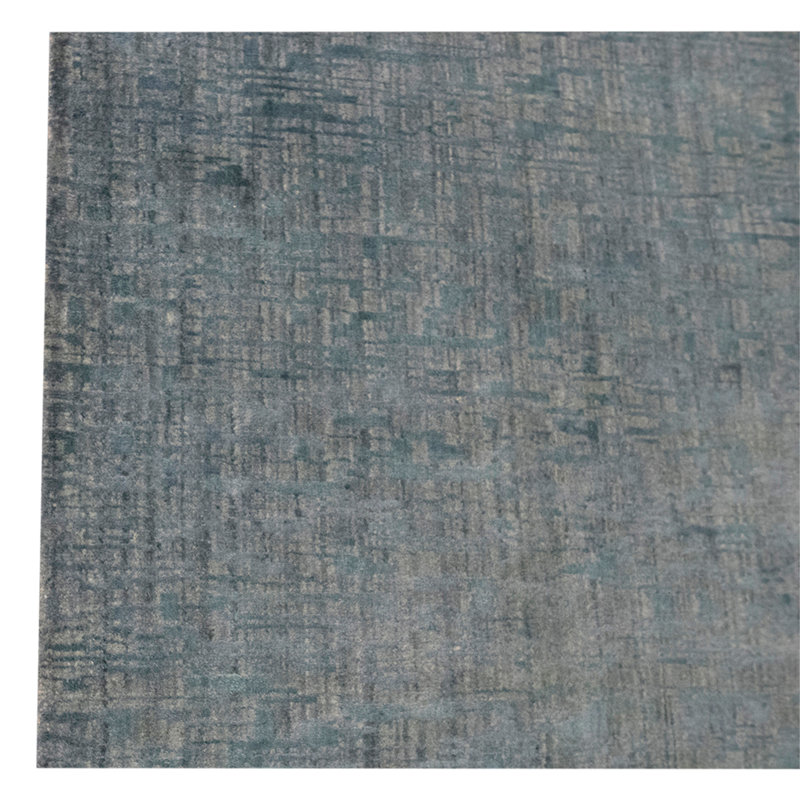 Hand Knotted Area Rug in Teal