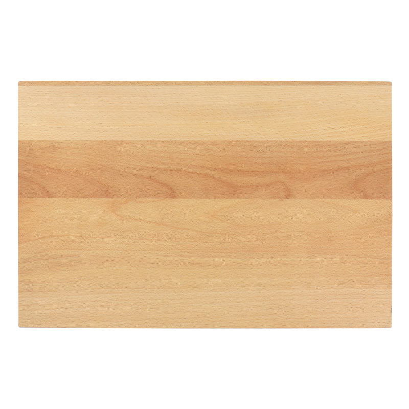 18" x 12" Beech Wood Rectangular Cutting Board with Grooves