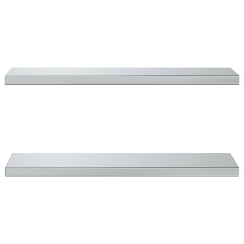 Roheel Stainless Steel Bracket Shelf, 3cm H x 75cm W x 23.5cm, Silver