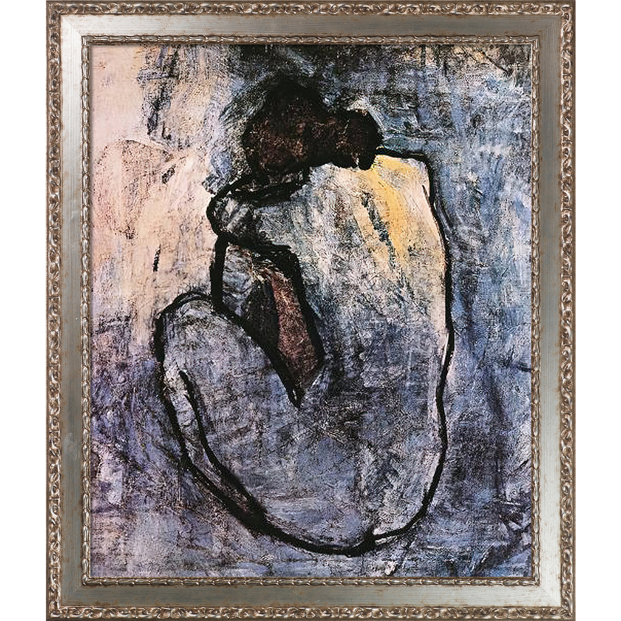 Red Barrel Studio Blue Nude Femme Nue Ii Framed On Canvas By Pablo