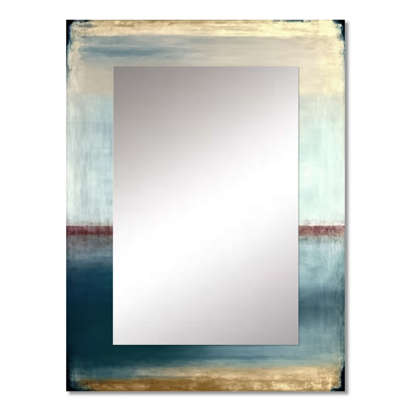 Sacrée géométrie dans les tons de couleur rétro - grand miroir mural géométrique moderne, imprimé, Art en métal