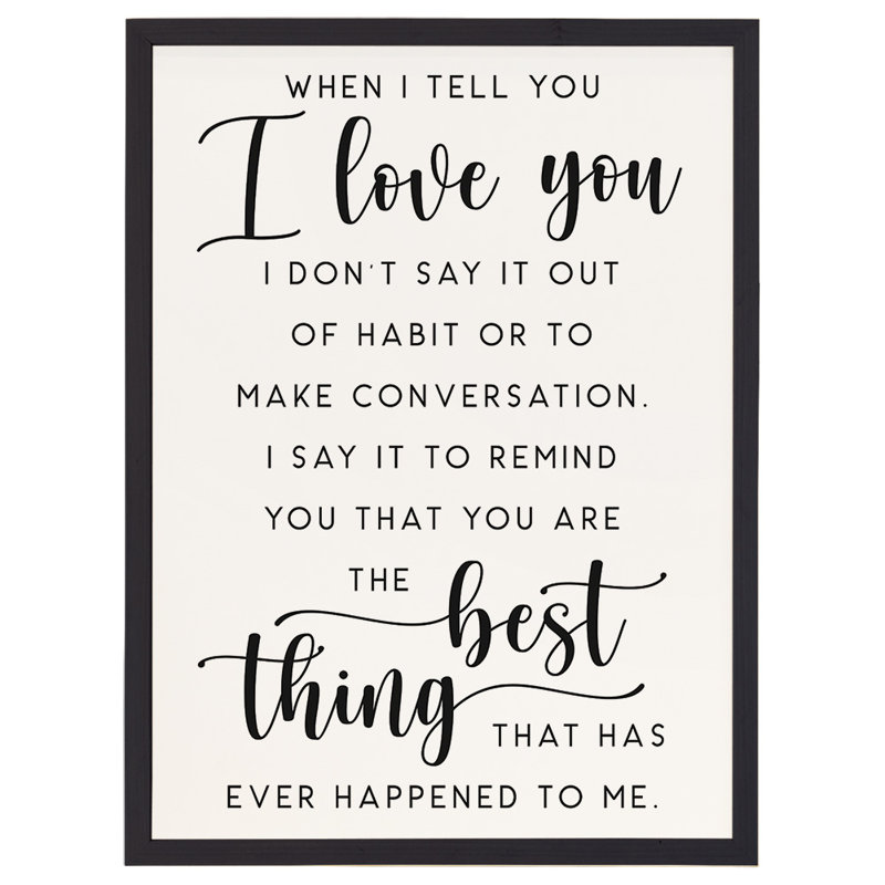«Love You Best Thing»