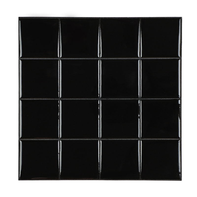 Peel and Stick Gel Backsplash Tile Square Mosaic Tile 10'' x 10''