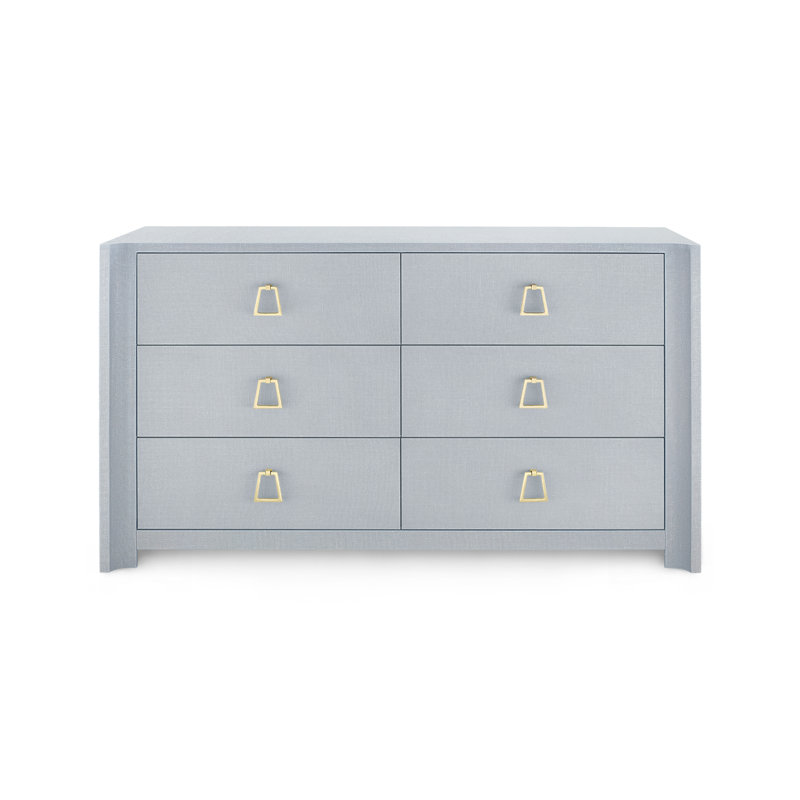 Audrey 6 - Drawer Dresser, Washed Winter Gray