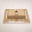 Plateau de meuble-lavabo simple blanc 28 po x 19 po avec 1 trou de robinet et trop-plein (lavabo seulement)