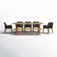Zulu 39.5'' Rectangular 8 - Person Outdoor Dining Set